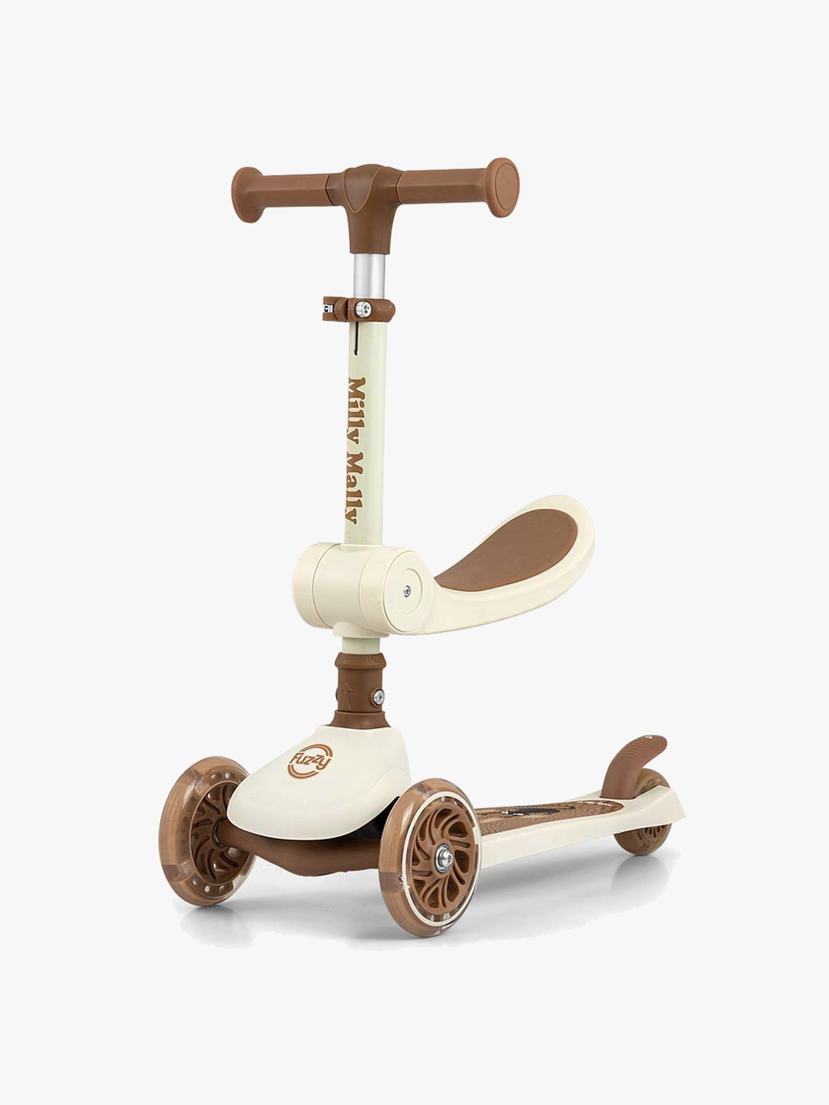 Milly Mally Fuzzy Tretroller, Beige