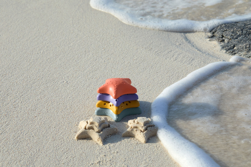 Lässig Seestern Stapelspielzeug, Pink/Lilac/Yellow/Blue