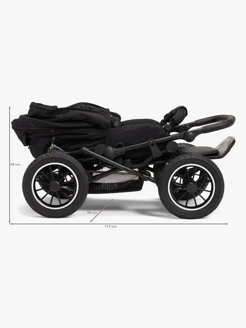 Petite Chérie Solide+ Kombikinderwagen, Black/Black