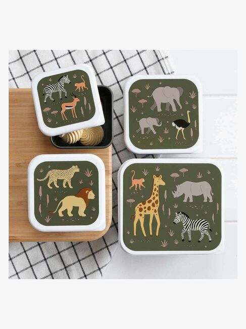 A Little Lovely Company Lunchbox-Set, Savanna