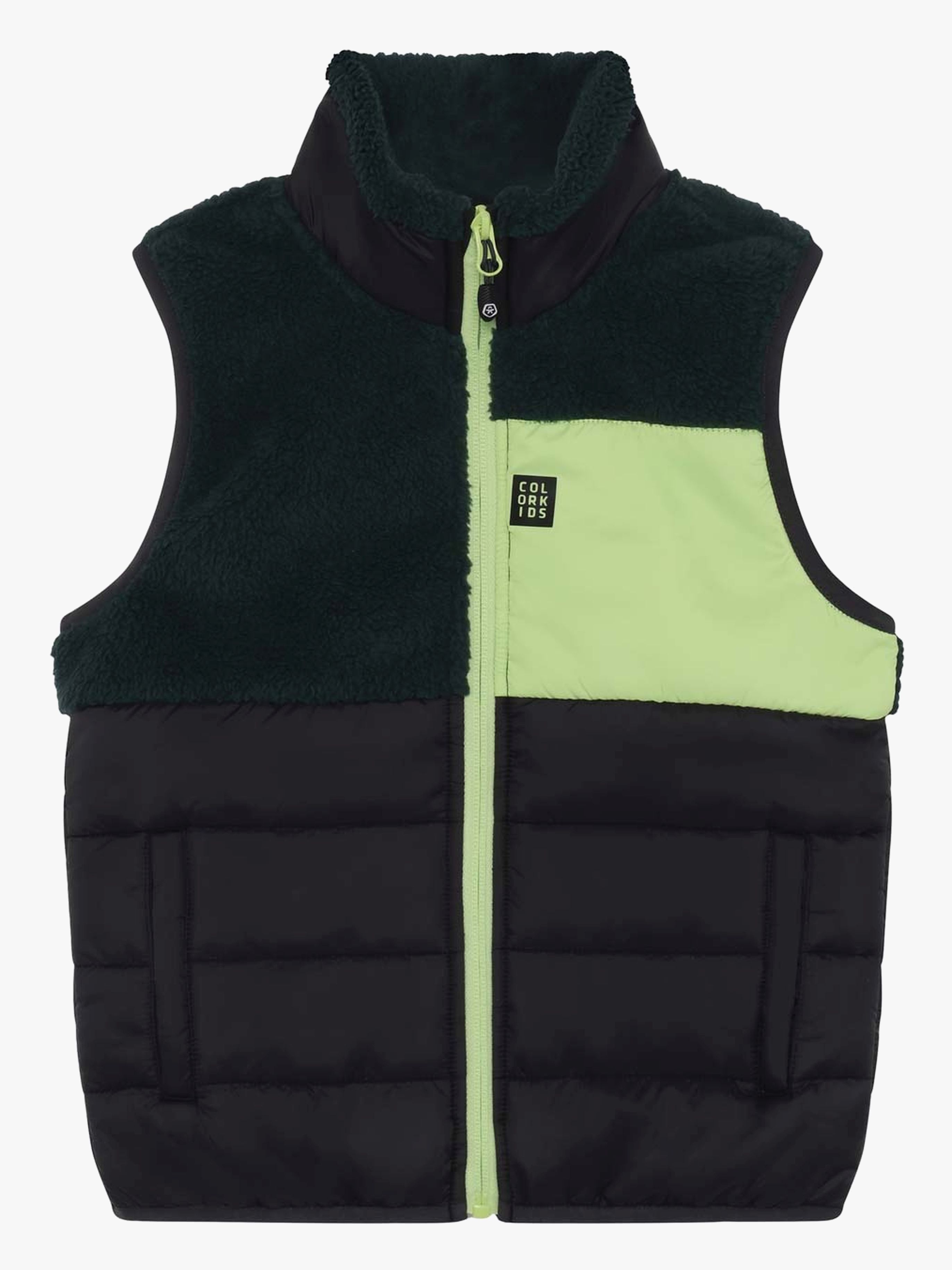 Color Kids Teddyfleece Weste, Green Gables, 164