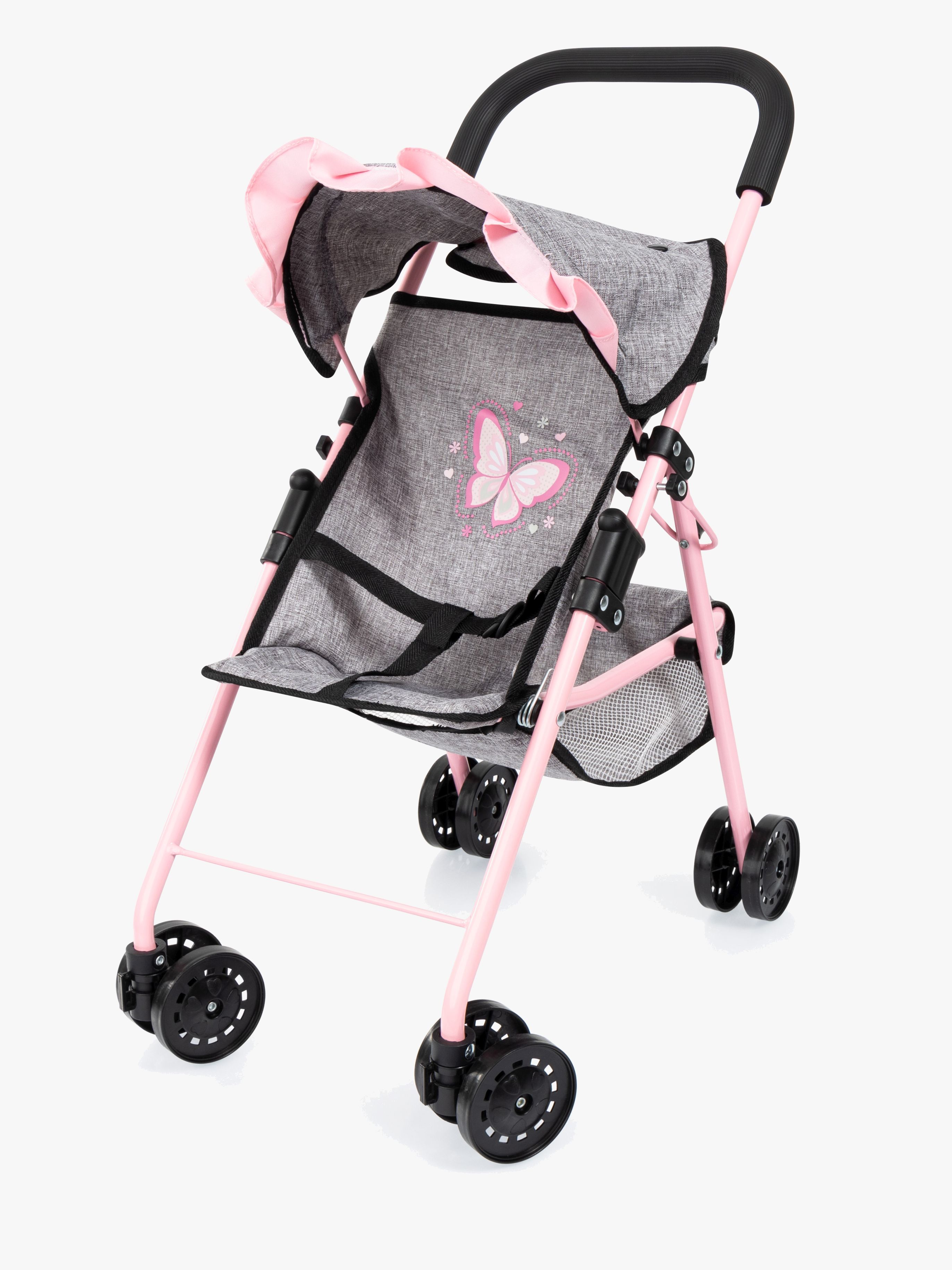 Bayer Design Puppenbuggy mit Verdeck, Grau
