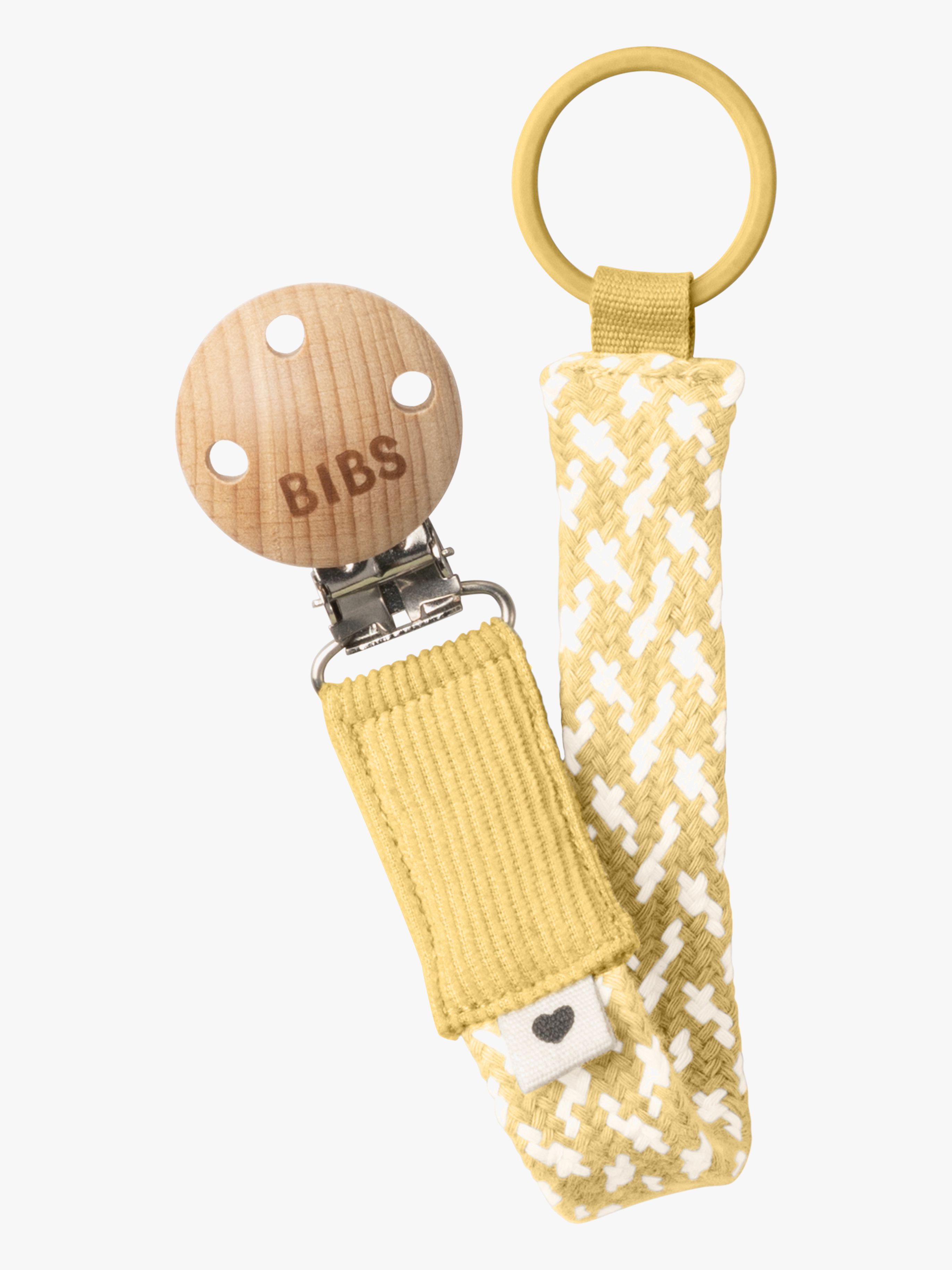 BIBS Braid Schnullerhalter, Pale Butter/Ivory