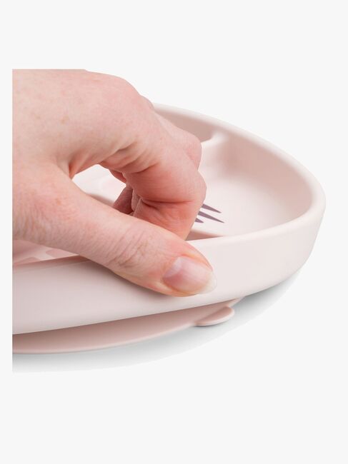 Done By Deer Playground Stick & Stay Geteilter Silikonteller, Powder