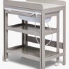 JLY Dream Wickeltisch mit ausziehbarer Badewanne, Warm Grey