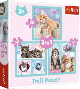 Trefl Puzzles Kätzchen 3-in-1