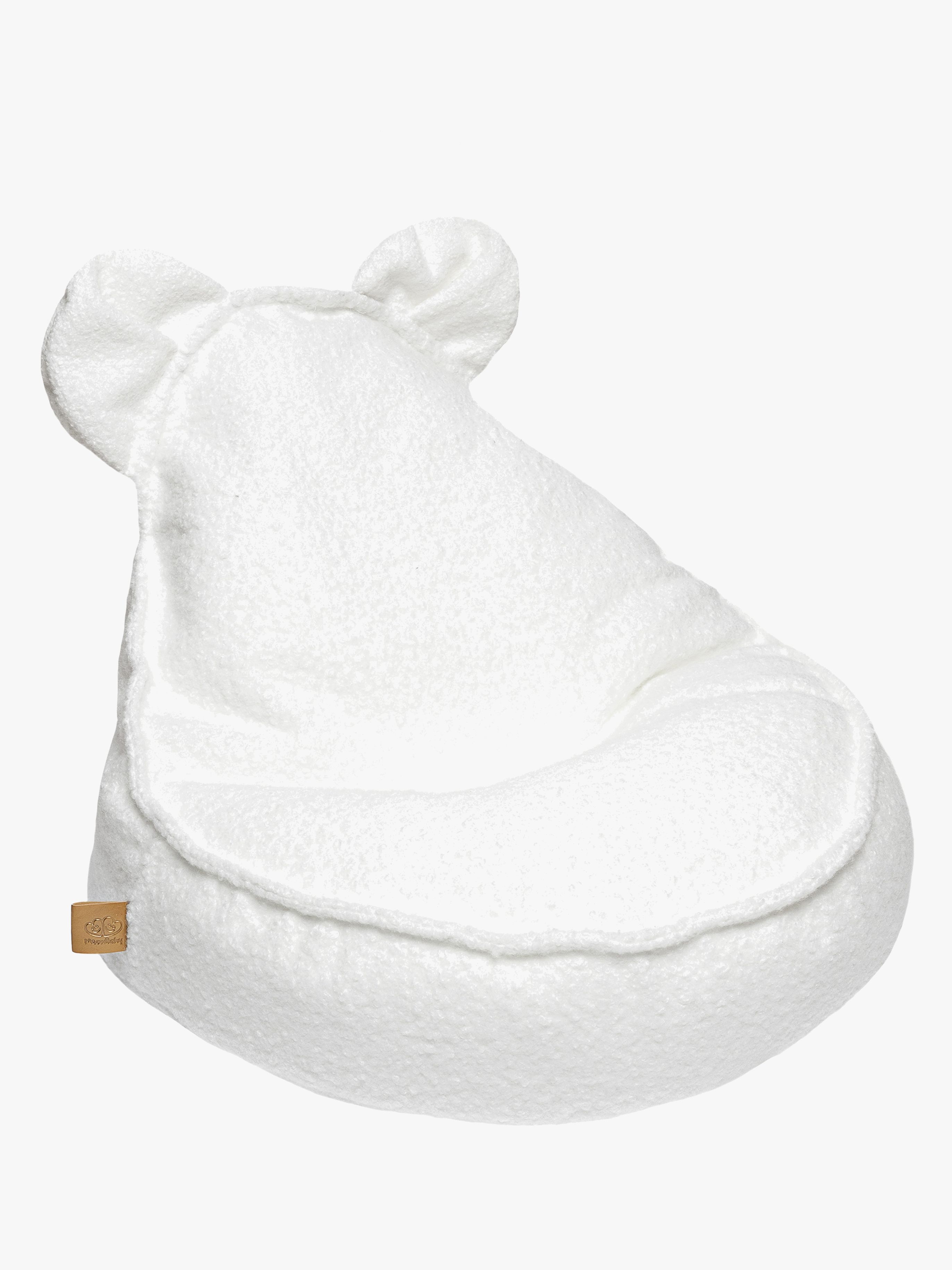 Meowbaby Boucle Sitzsack Teddy, Weiß
