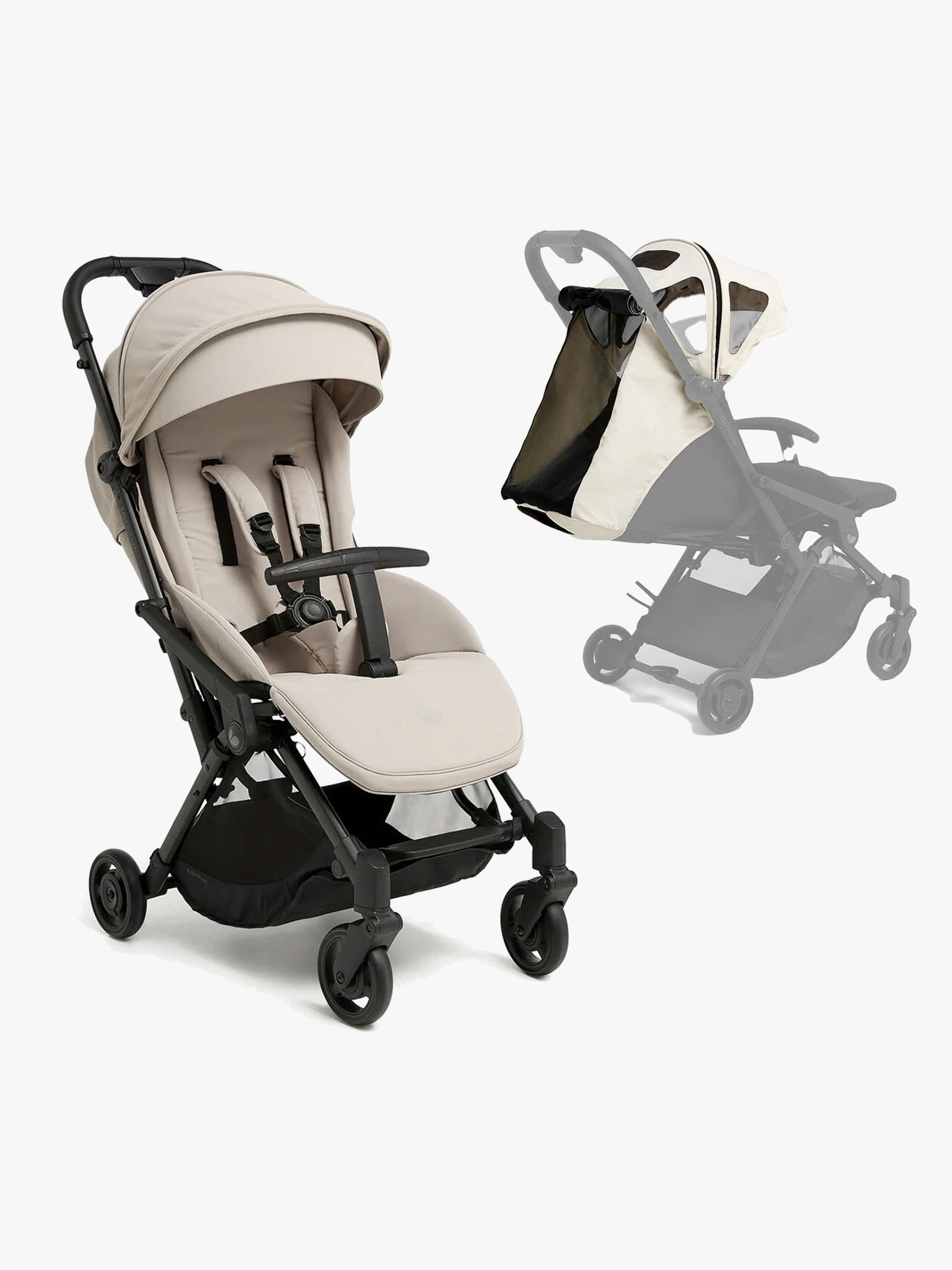 Beemoo Easy Fly Lux 4 Buggy inkl. Breezy Verdeck, Sand Beige/Off-White