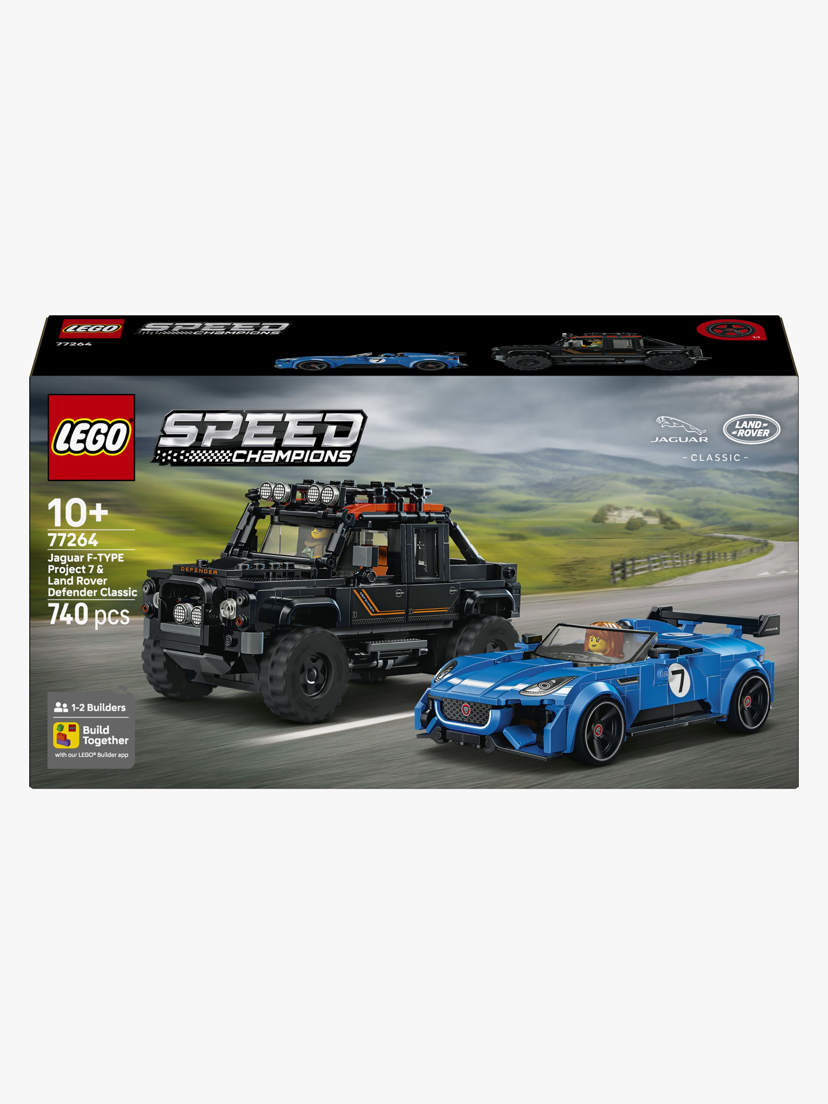 LEGO Speed Champions 77264 Jaguar Project 7 &  Land Rover Defender