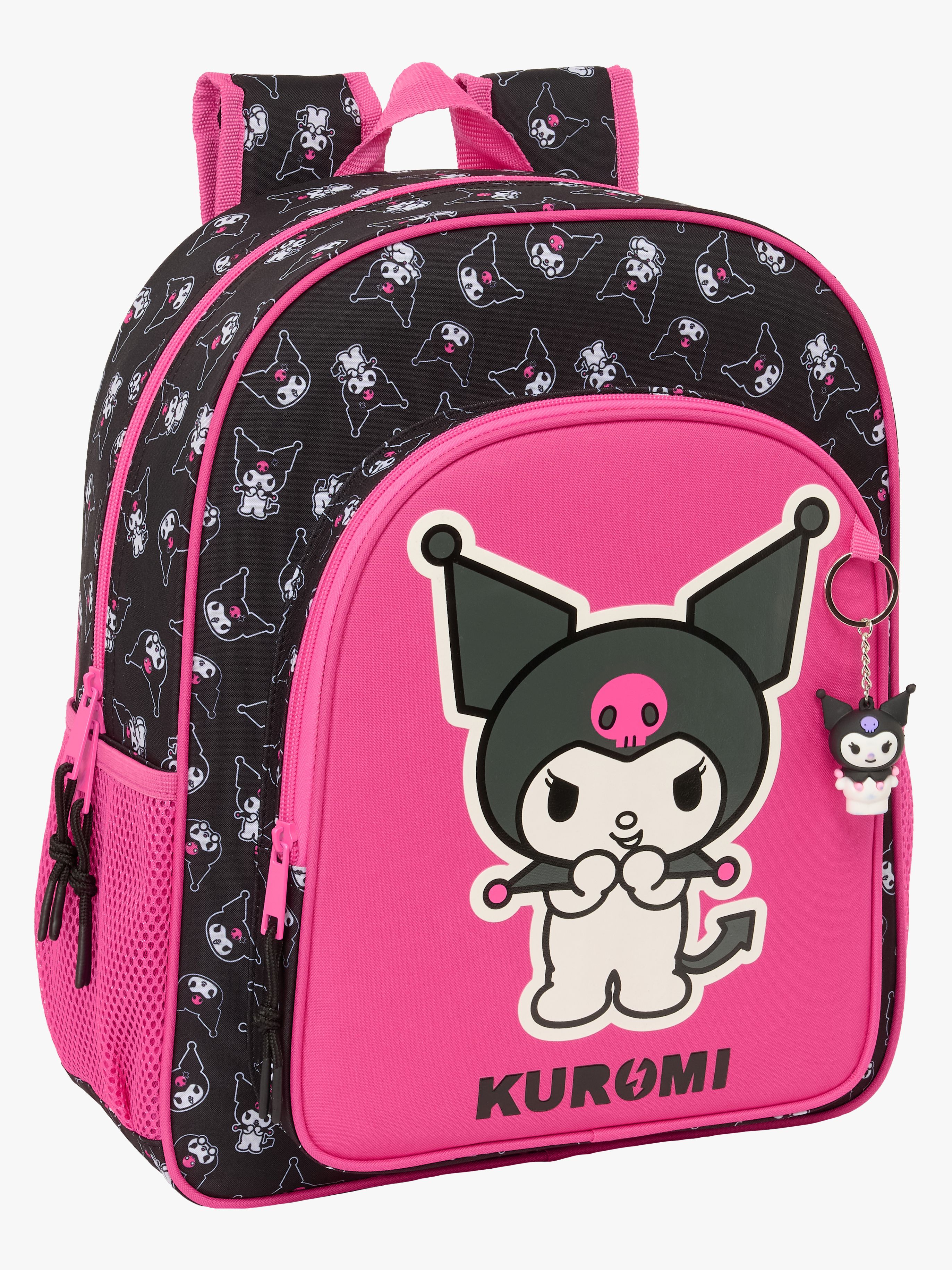 Hello Kitty Kuromi Small Kinder Rucksack 15L, Rosa-schwarz