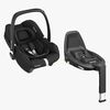 Maxi-Cosi Cabriofix I-Size Babyschale inkl. FamilyFix 3 Basis, Essential Black