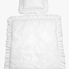 Mini Dreams Bettwäsche Vintage Rüsche Babybett, Weiß