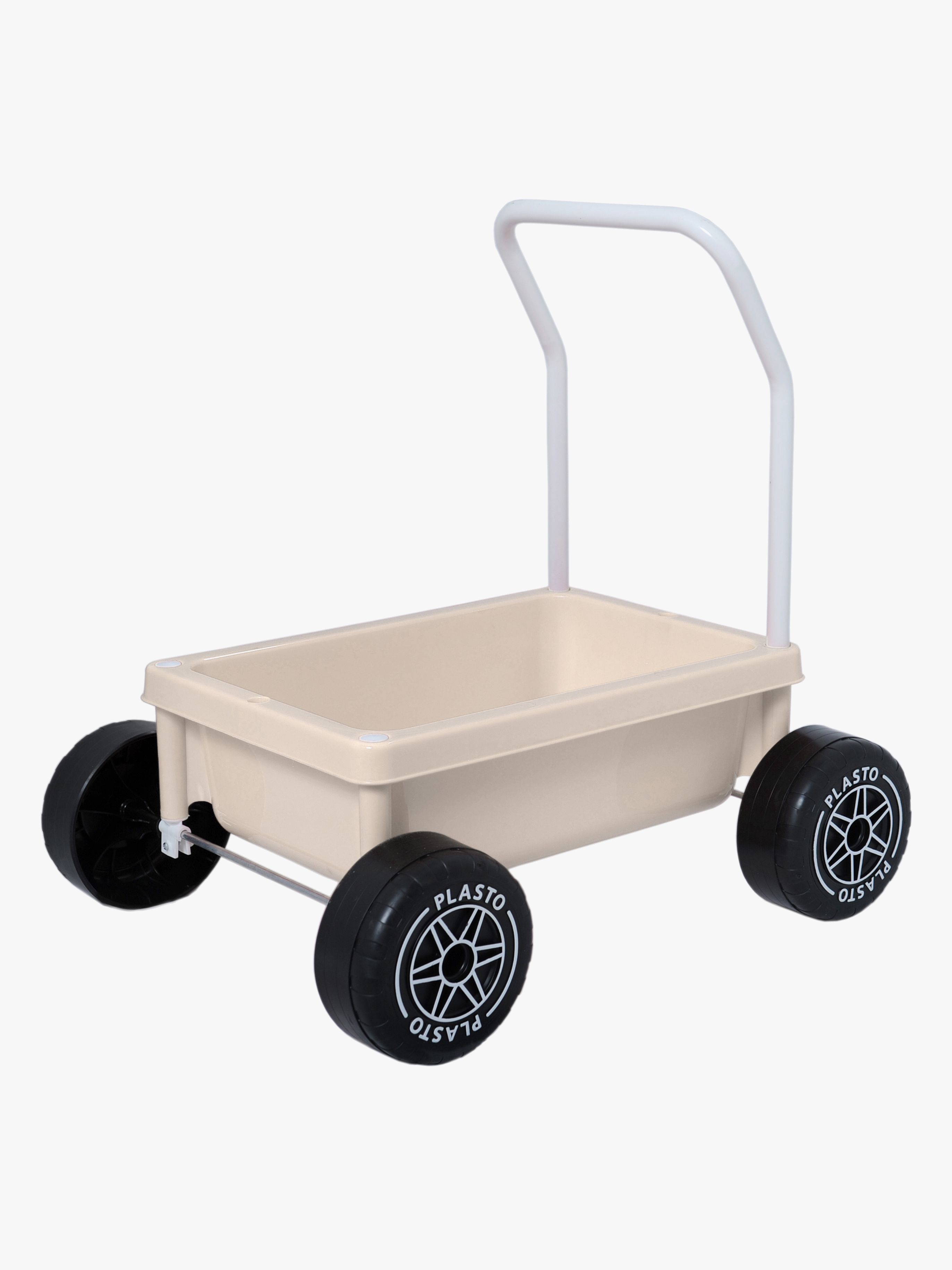 Plasto Lauflernwagen, Beige, Babyspielzeug