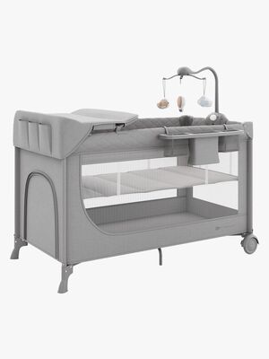 Kinderkraft LEODY UP Reisebett mit Zubehör, Grey