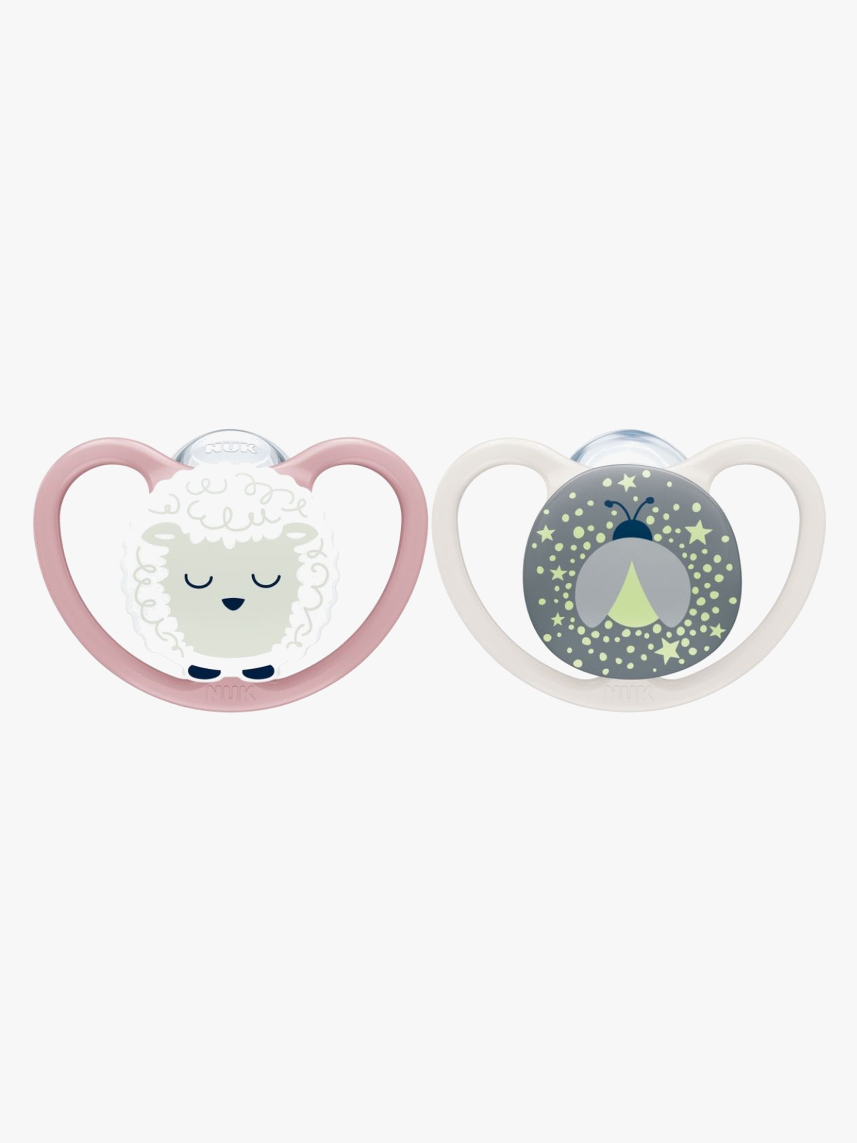 NUK Perfect Match Air Night Schnuller 2er-Pack Größe 2, Sheep