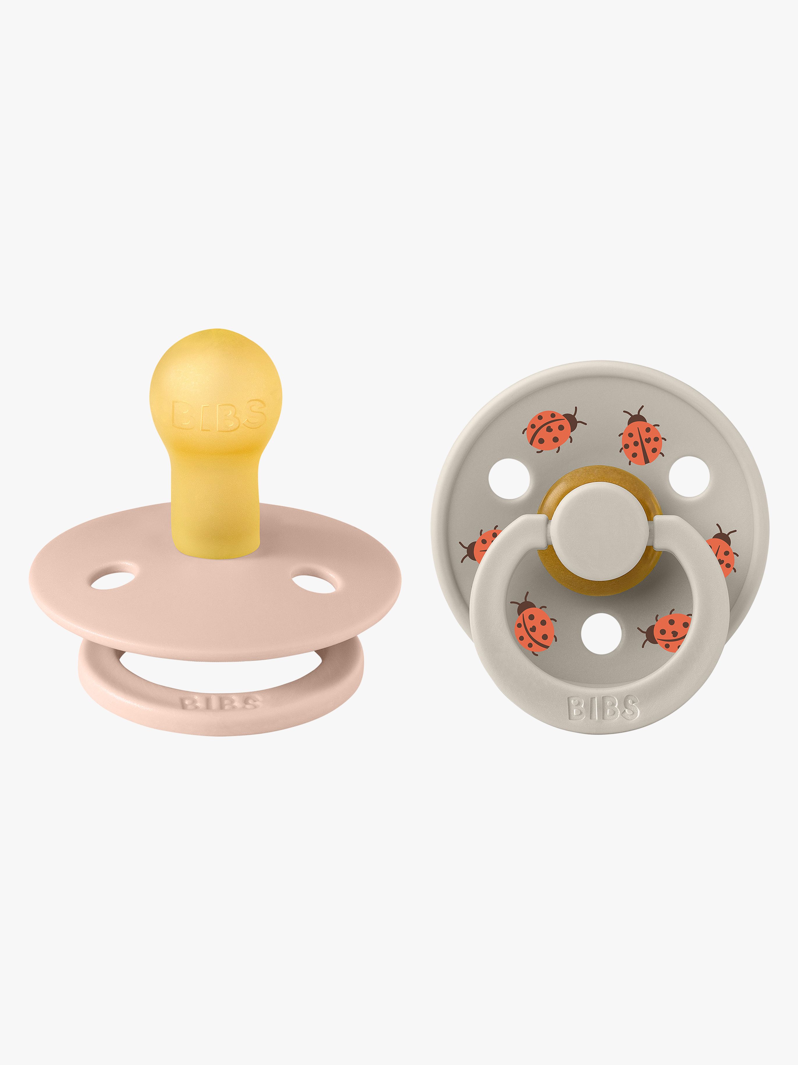 Studio Colour Ladybug Schnuller 2er-Pack Latex Größe 1, Blush