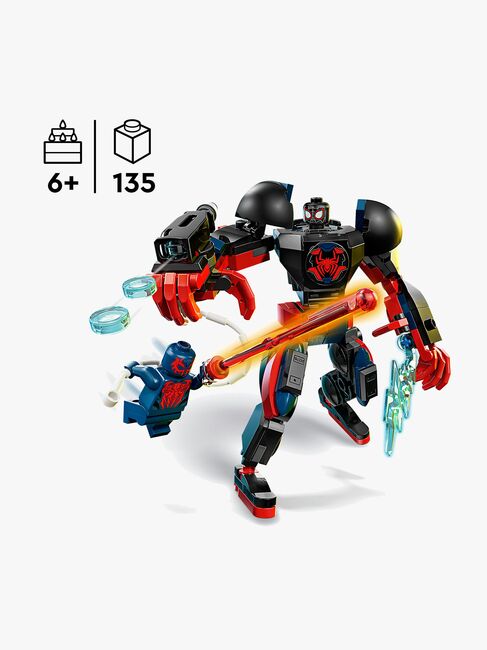 LEGO Super Heroes 76337 Miles Morales Mech vs. Spider-Man 2099