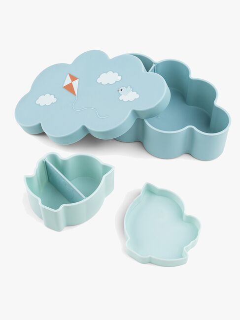 Done By Deer Lunch- und Snackboxen mit Trinkhalmbecher, Blue