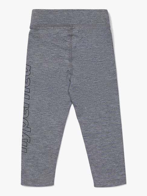 Hyperfied Jersey Logo Tights, Grey Melange