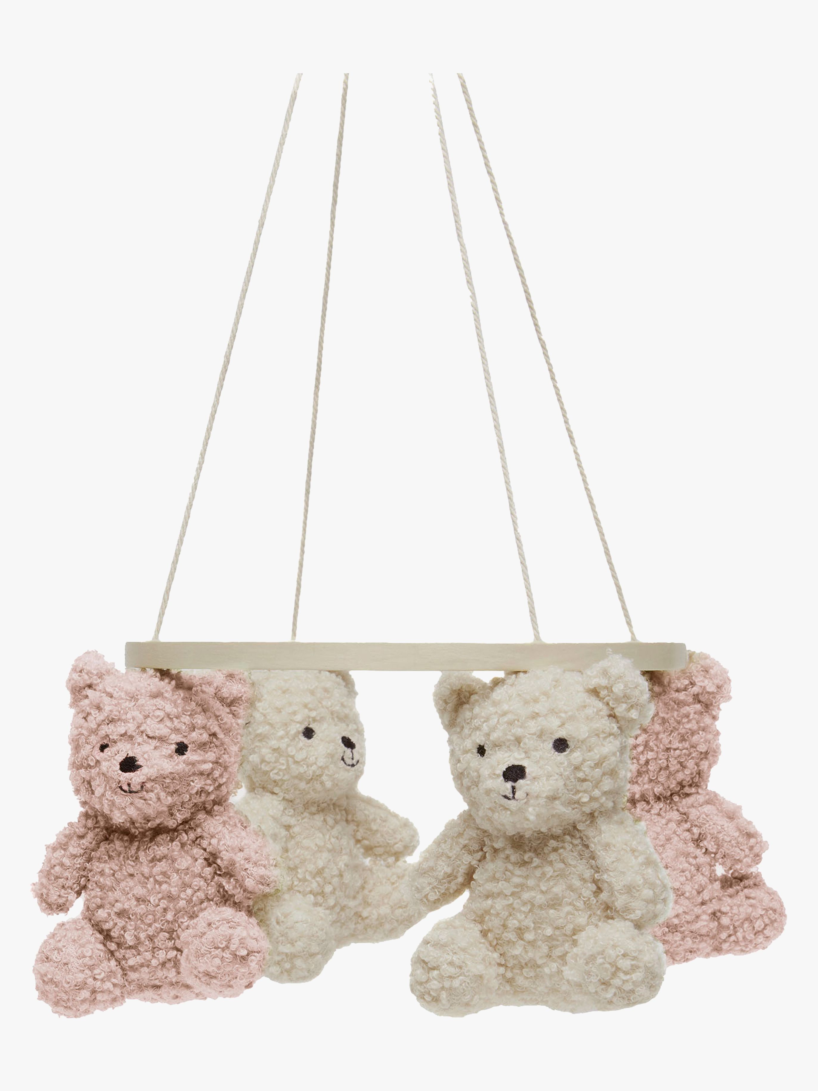 Teddy Bear Mobile, Natural / Wild rose