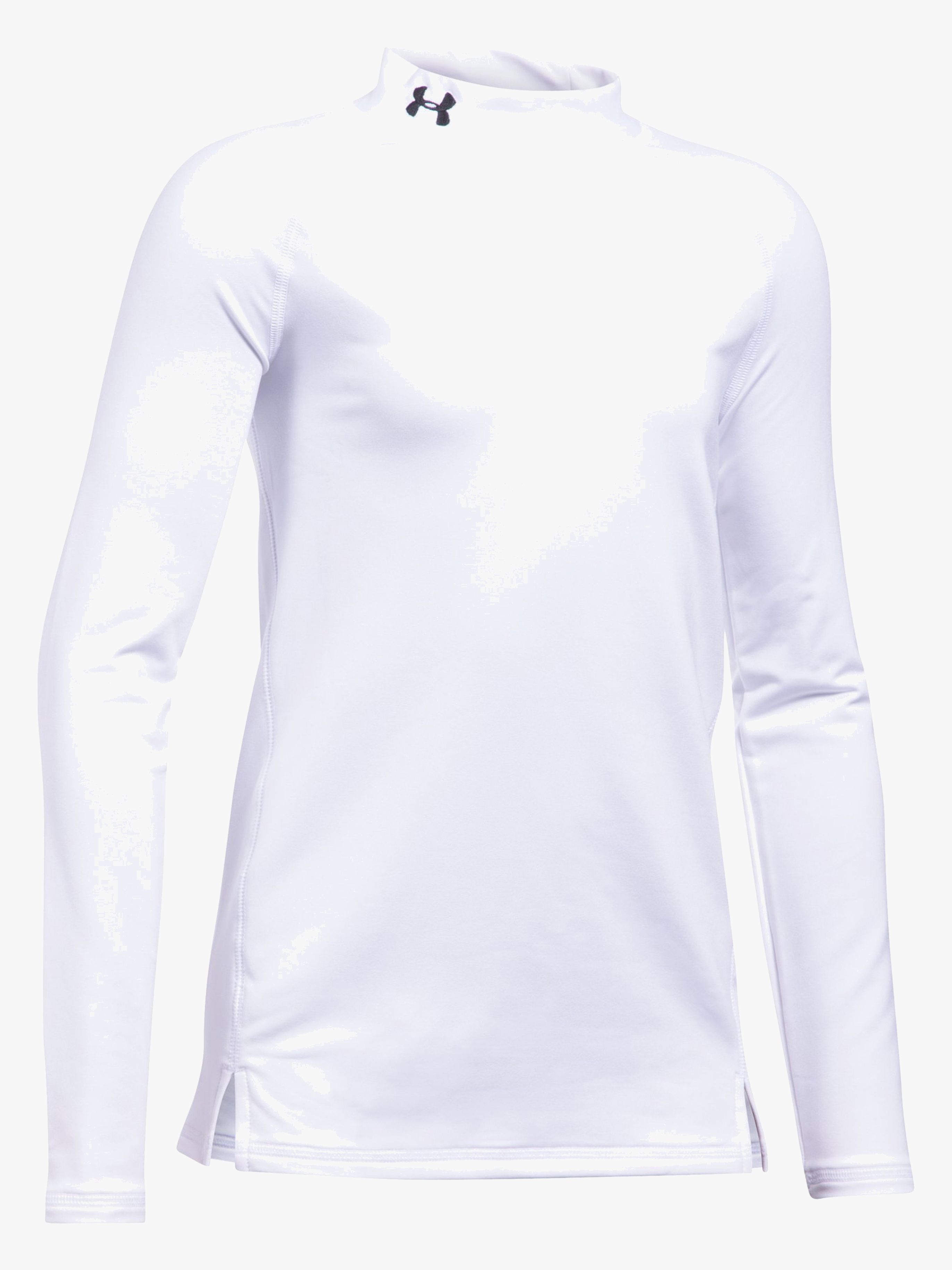 Under Armour Coldgear Mock Trainingsshirt, White XS