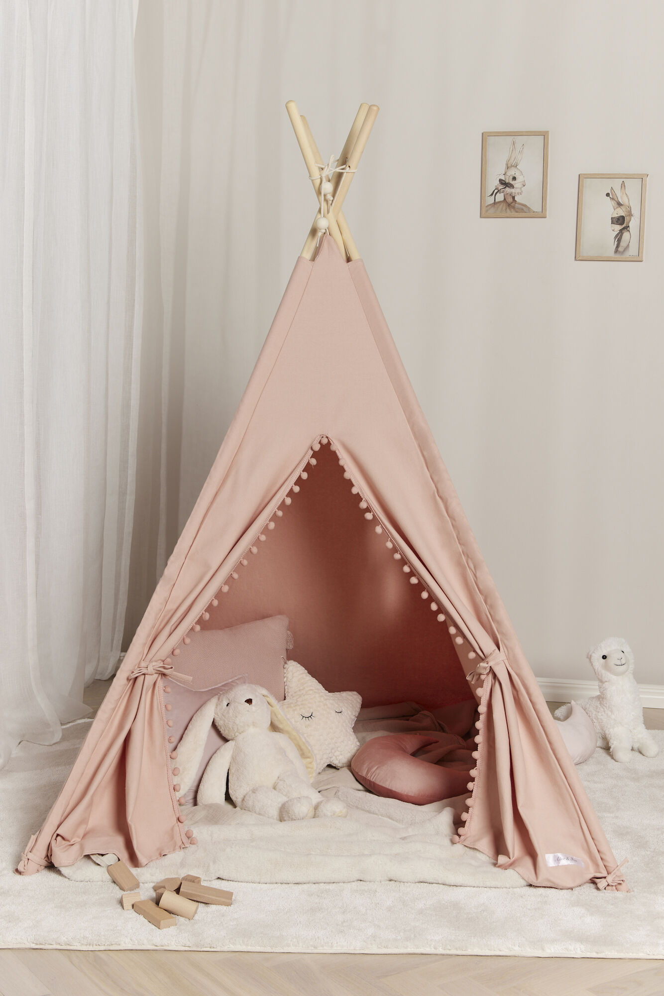 Alice &  Fox Spielzelt Tipi, Rosa