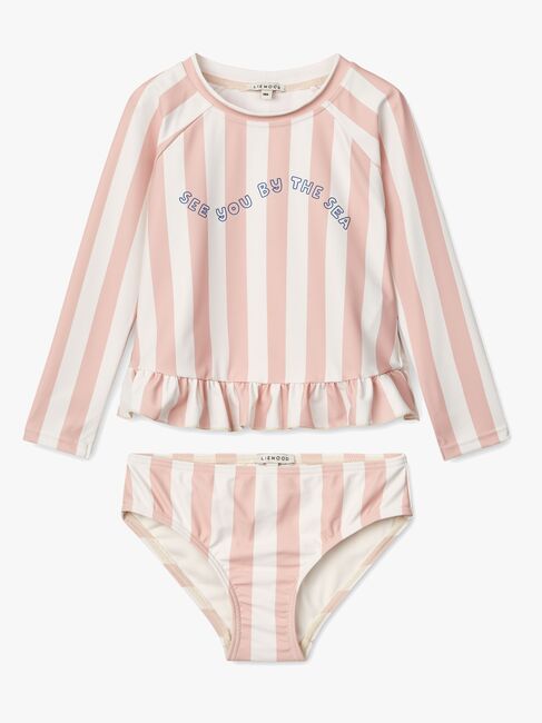 LIEWOOD Dagny Badeset, Stripe Sorbet Rose/Creme De La Creme