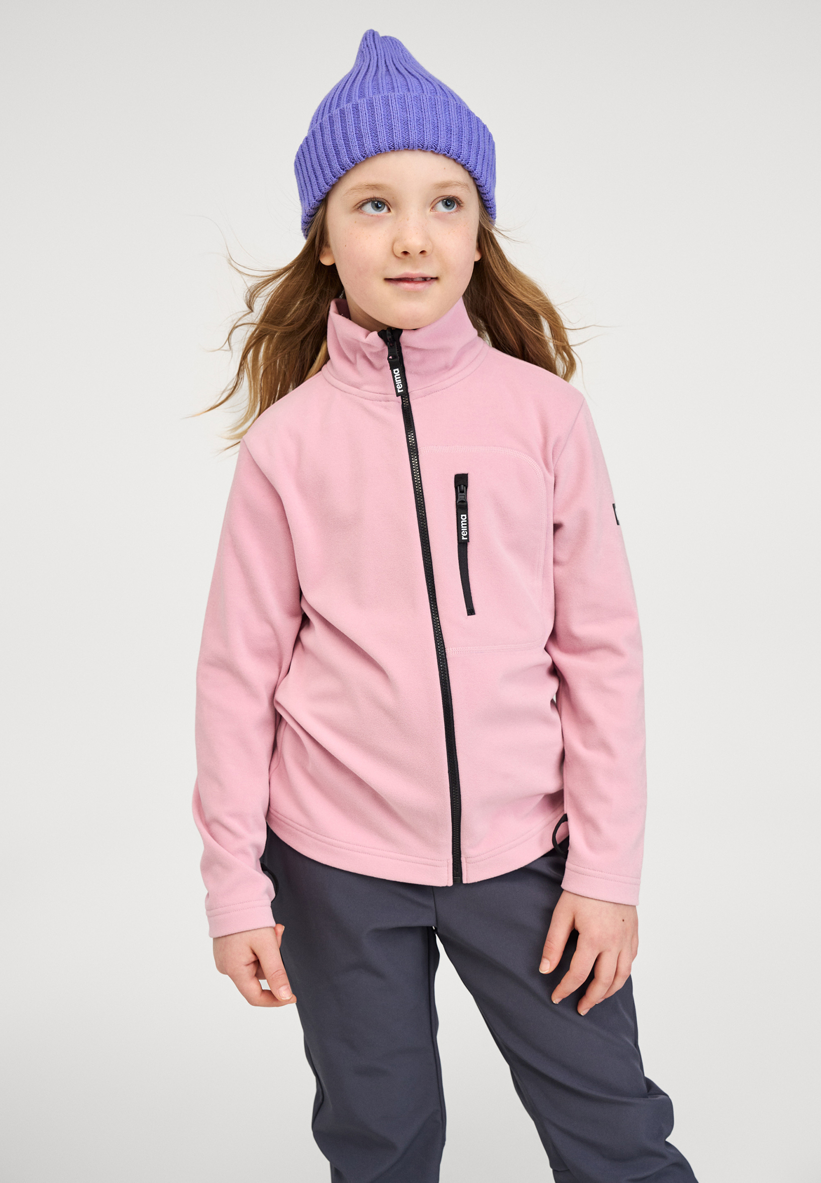 Reima Iisisti Fleecejacke, Grey Pink, 152