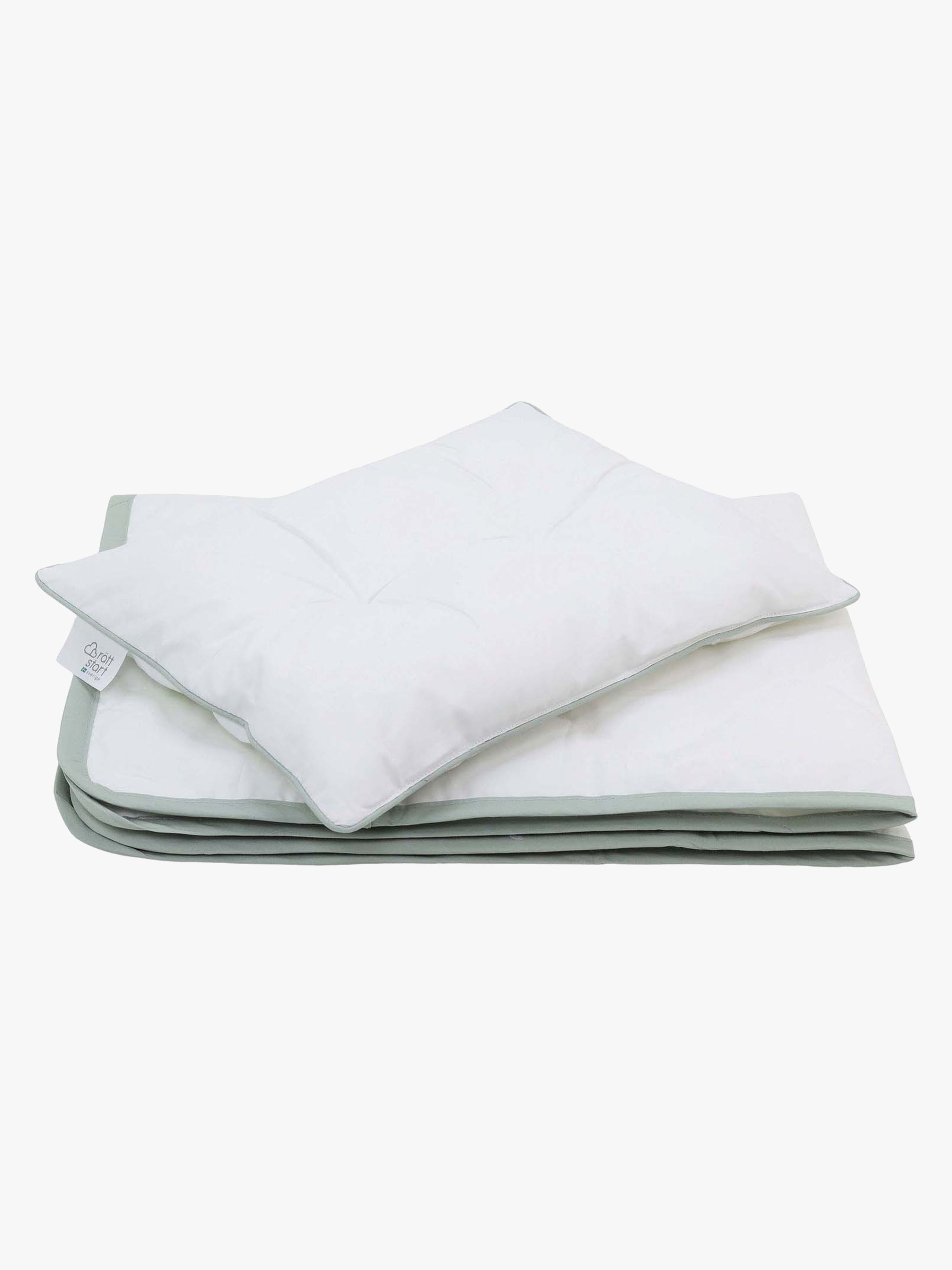 Bettdecke und Kissen Babybett 100x130cm Wärmegrad 3