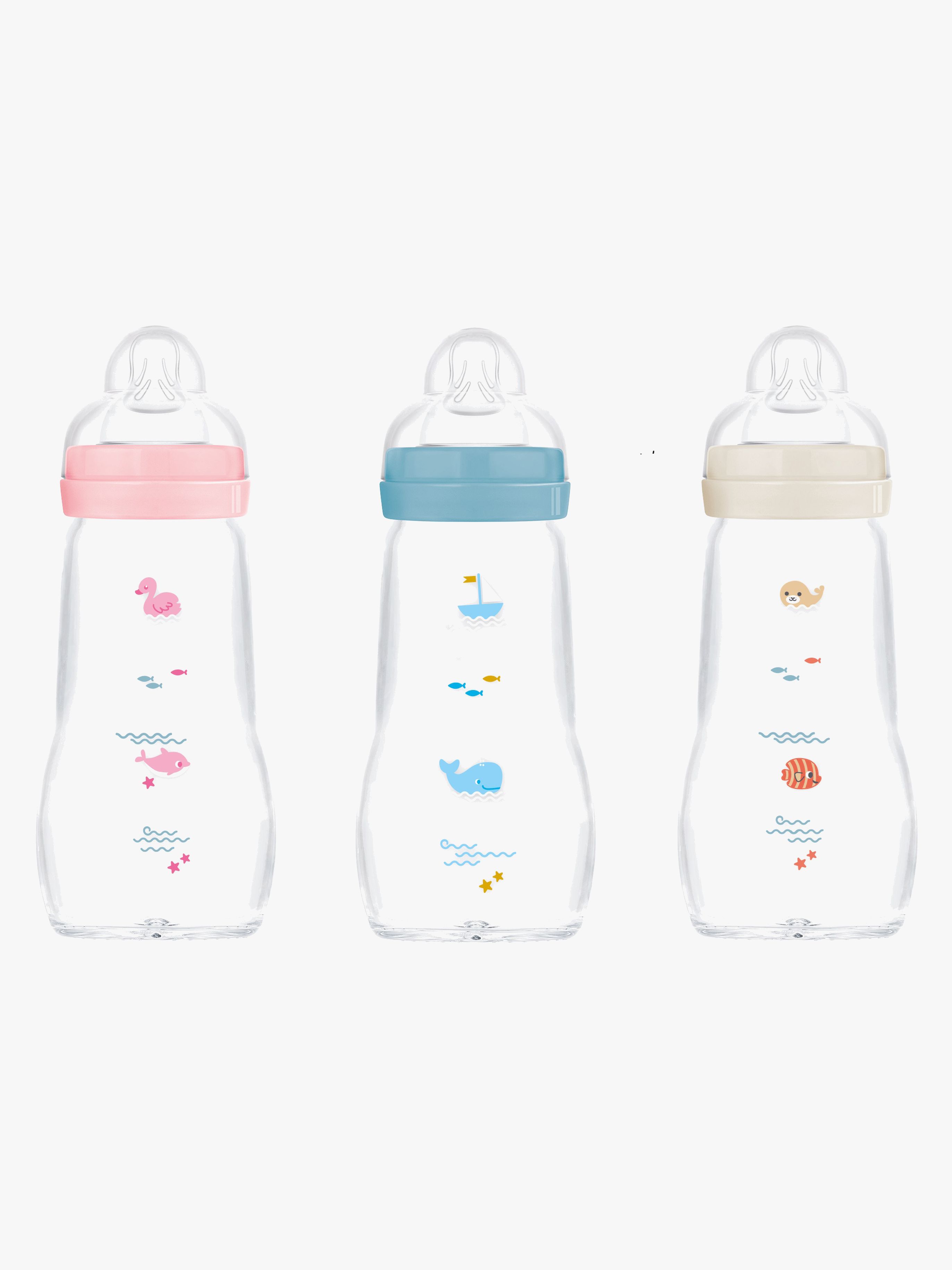 Feel Good Babyflasche Glas 260 ml, Mix