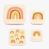 A Little Lovely Company Lunchbox-Set, Regenbogen