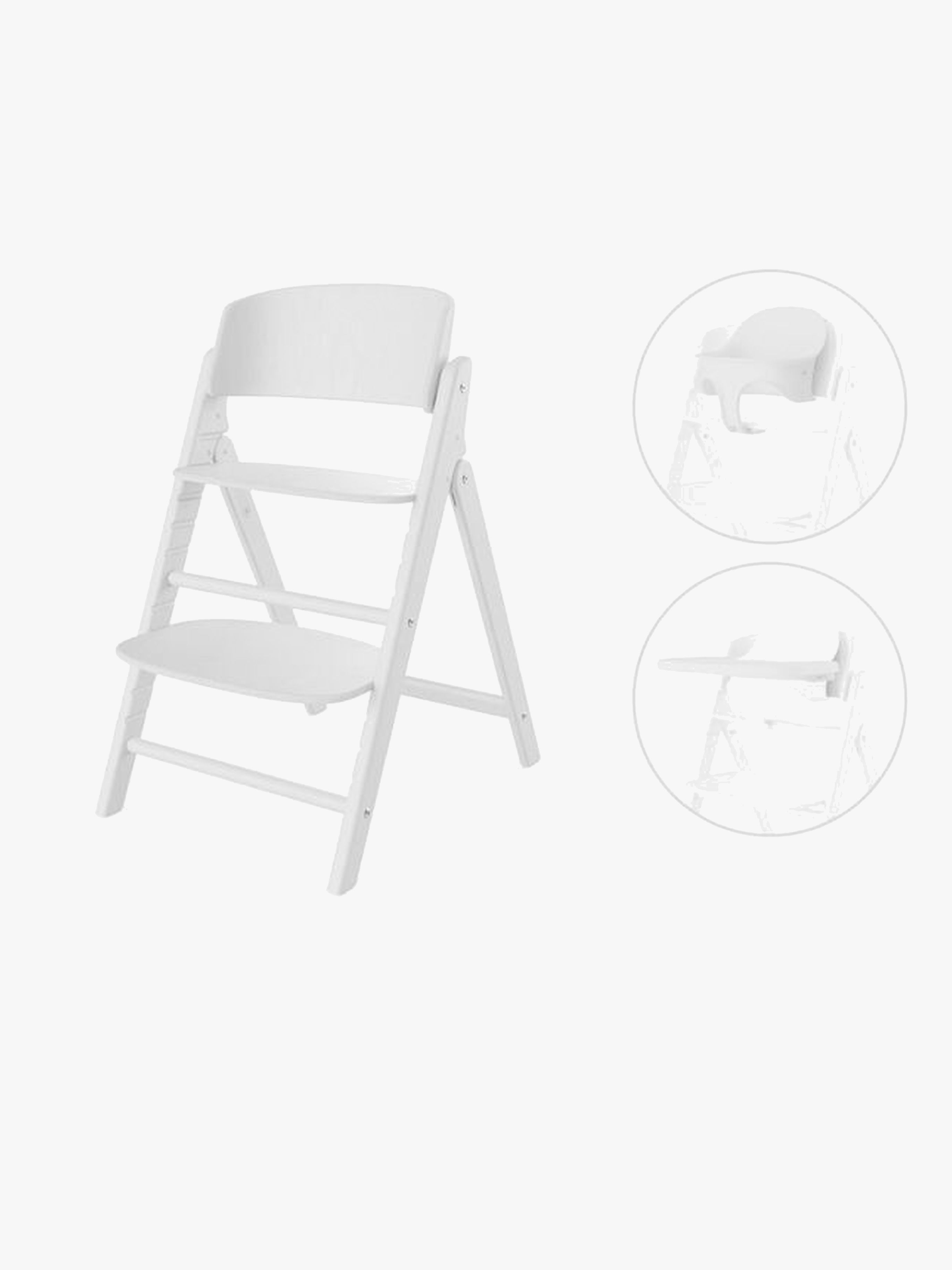 Cybex Click &  Fold Hochstuhl 3-in-1, All White