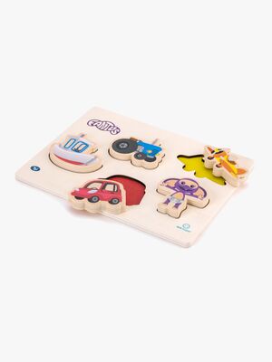 Fantorangen Fantus Holzpuzzle Fahrzeug 5 Teile