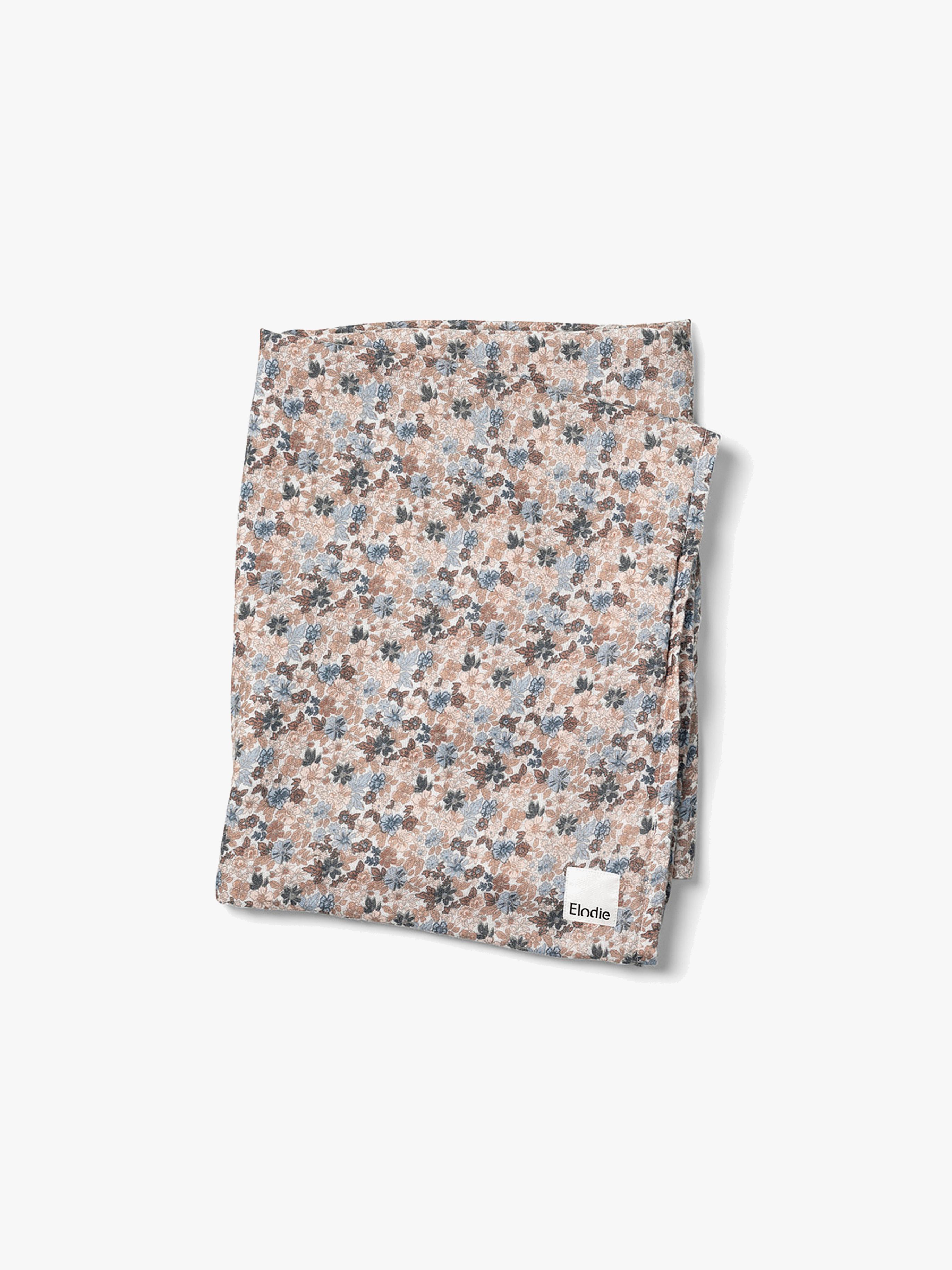 Elodie Soft Cotton Decke 120x70 cm, Blue Garden Light
