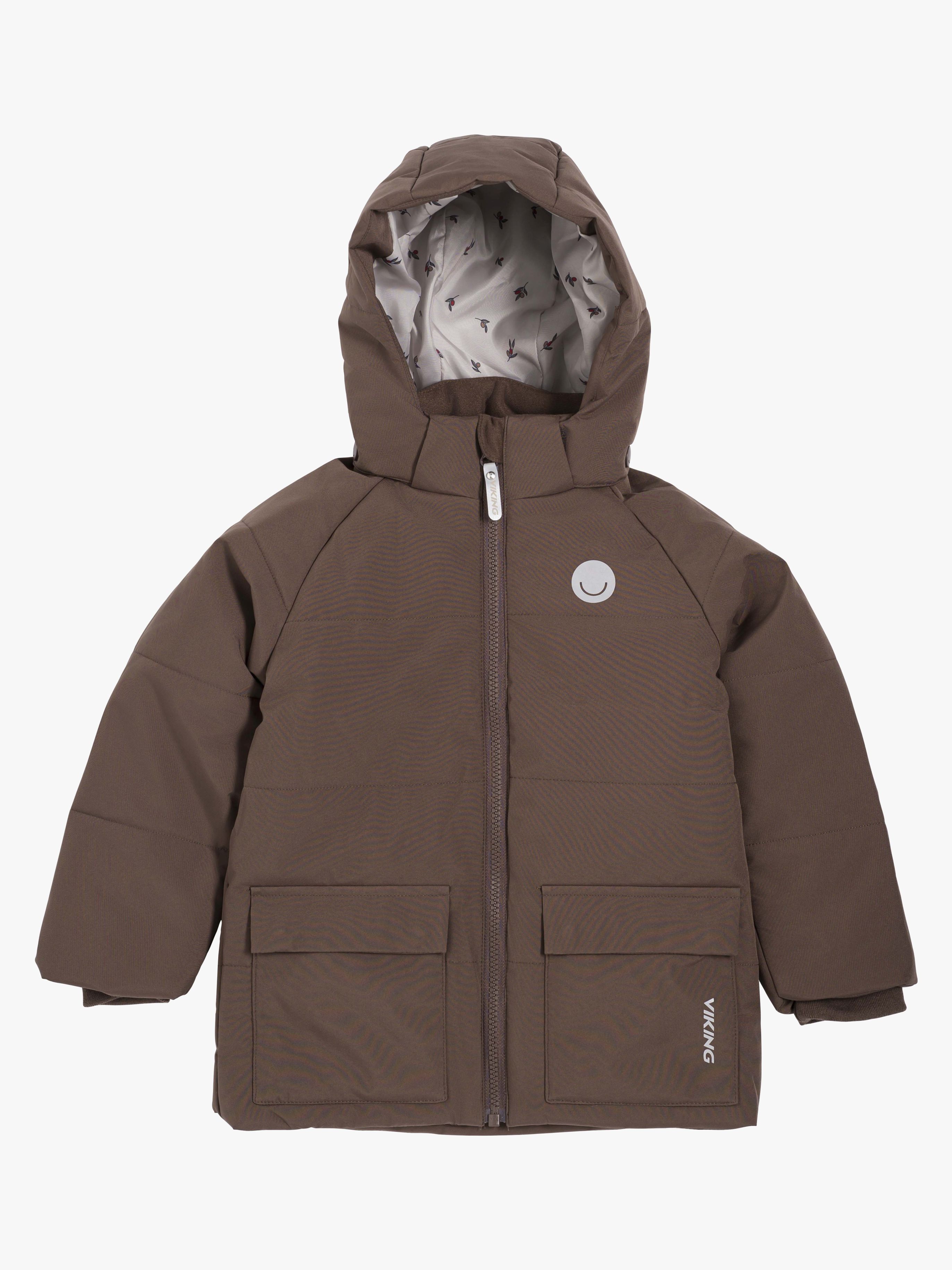 Viking x Kenza Steppjacke, Dark Brown, 128