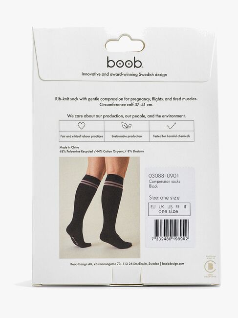 Boob Essentials Stützsocken, Schwarz