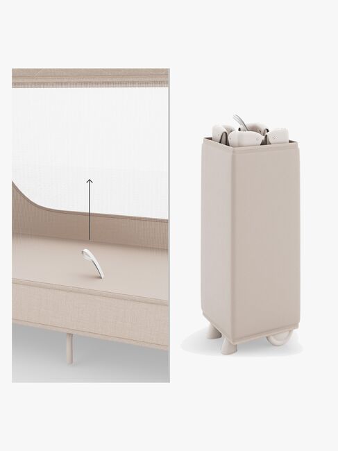 Kinderkraft LEODY UP Reisebett, Beige