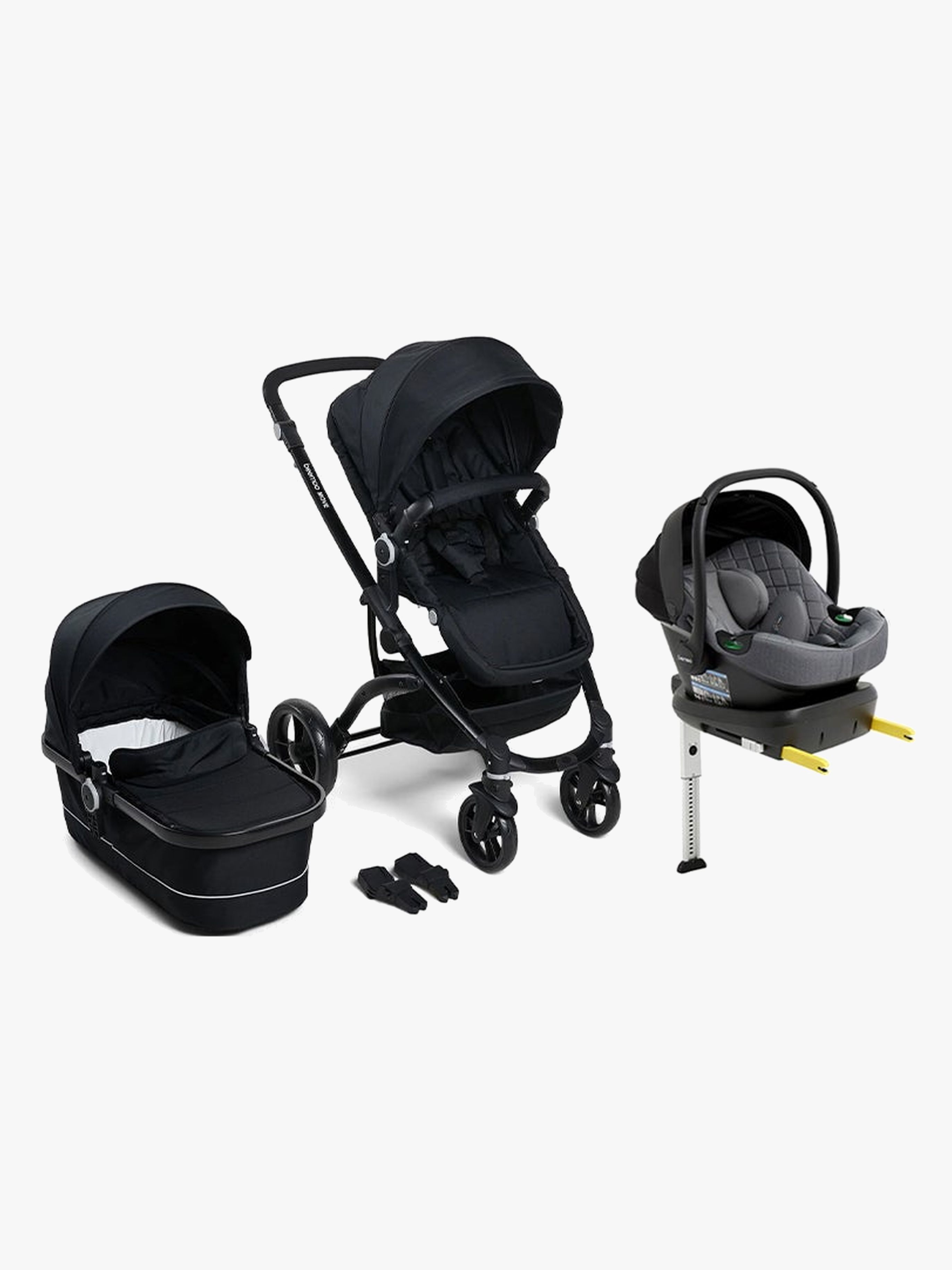 Move Duo Kombiwagen inkl. Beemoo Route i-Size Babyschale & Basis, Black / Mineral Grey