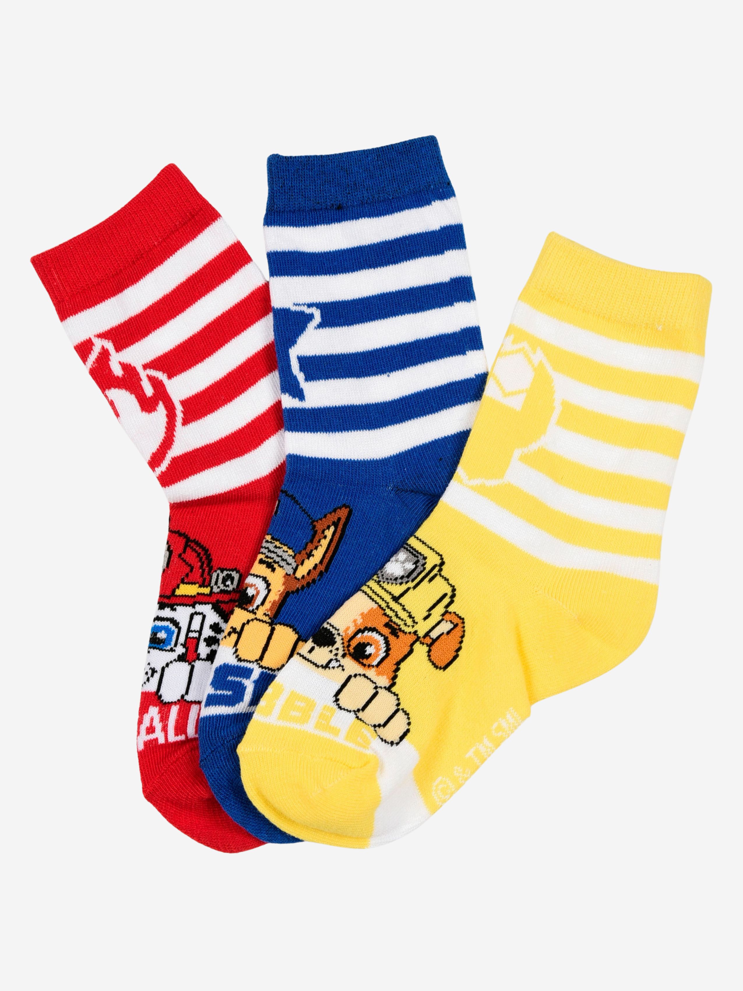 Paw Patrol Socken 3er-Pack, Mehrfarbig, 31-34