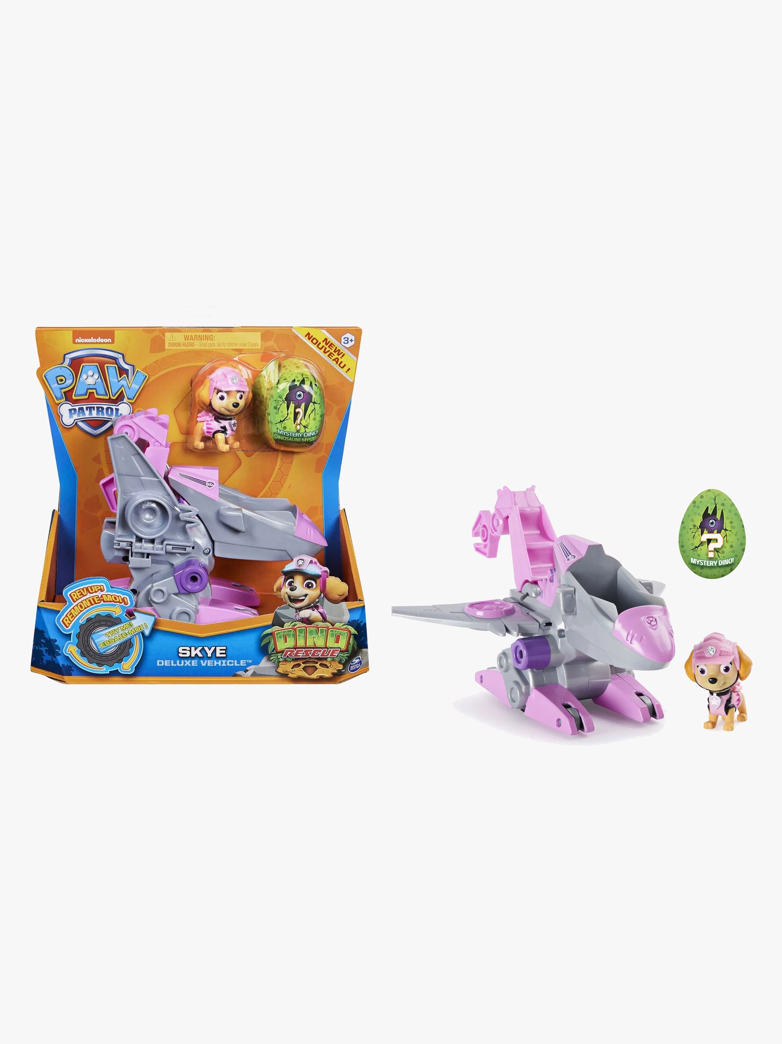 Paw Patrol Figur mit Fahrzeug Skye Dino Deluxe