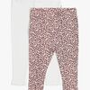 Luca & Lola Lexi Leggings 2er-Pack, Pink Leo 