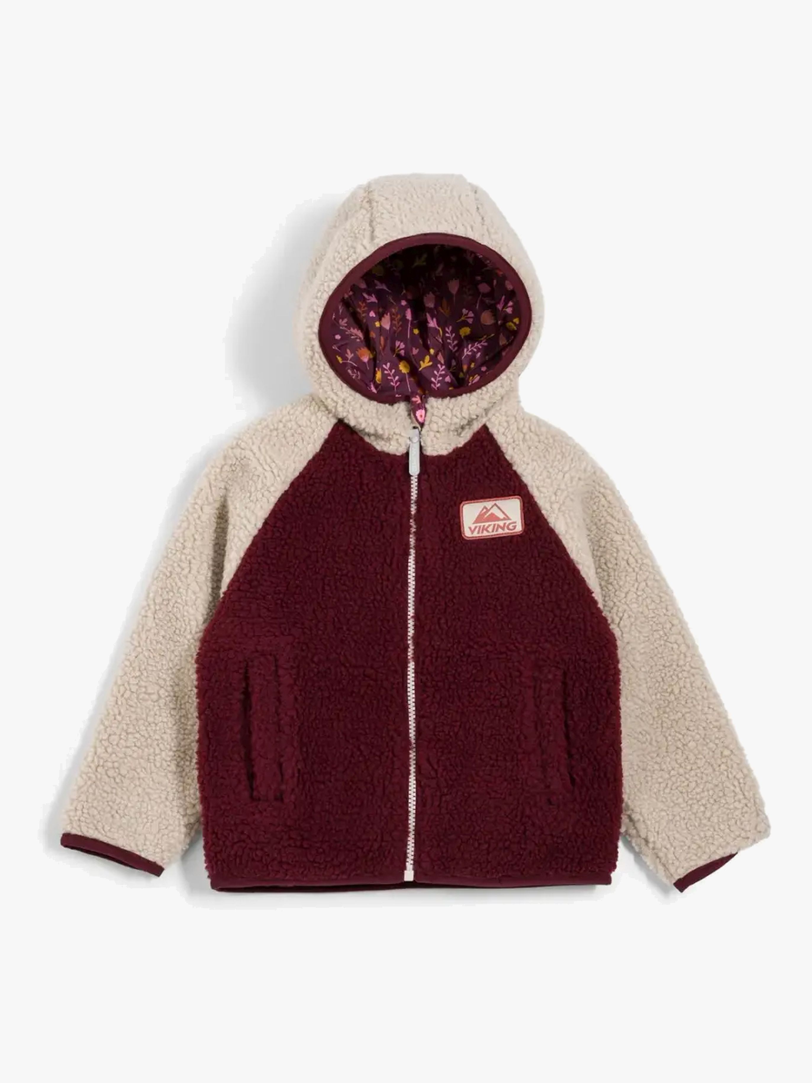 Viking Play Wendbare Teddyfleece-Jacke, Plum, 122