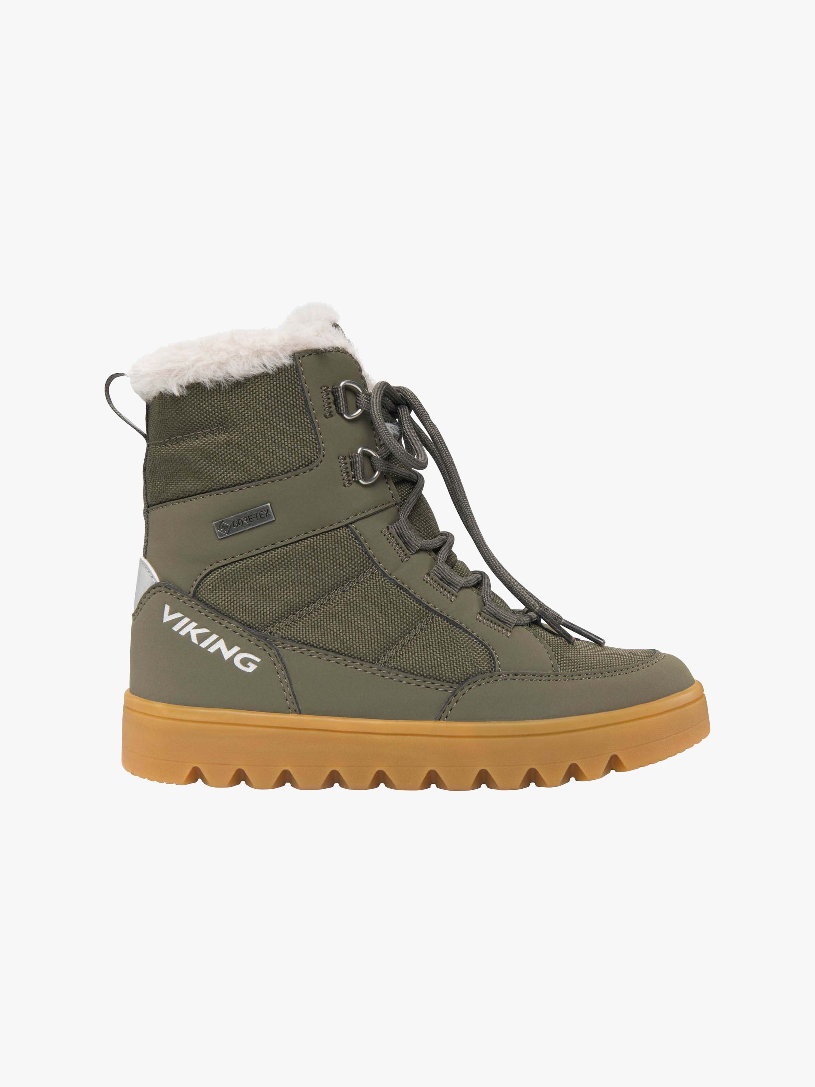 Viking Fleek Zip GTX Winterstiefel, Pine/Olive, 33