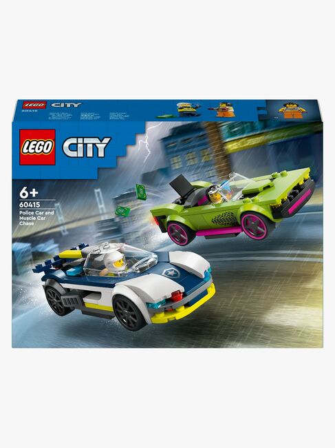 LEGO City 60415 Verfolgungsjagd mit Polizeiauto und Muscle Car