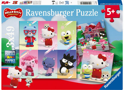 Ravensburger Hello Kitty Super Style Puzzles 3x49 Teile