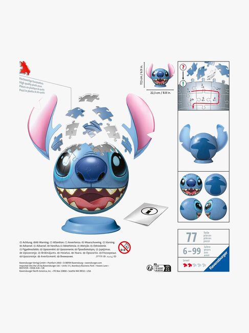Ravensburger Disney Stitch 3D-Puzzle mit Ohr 77 Teile