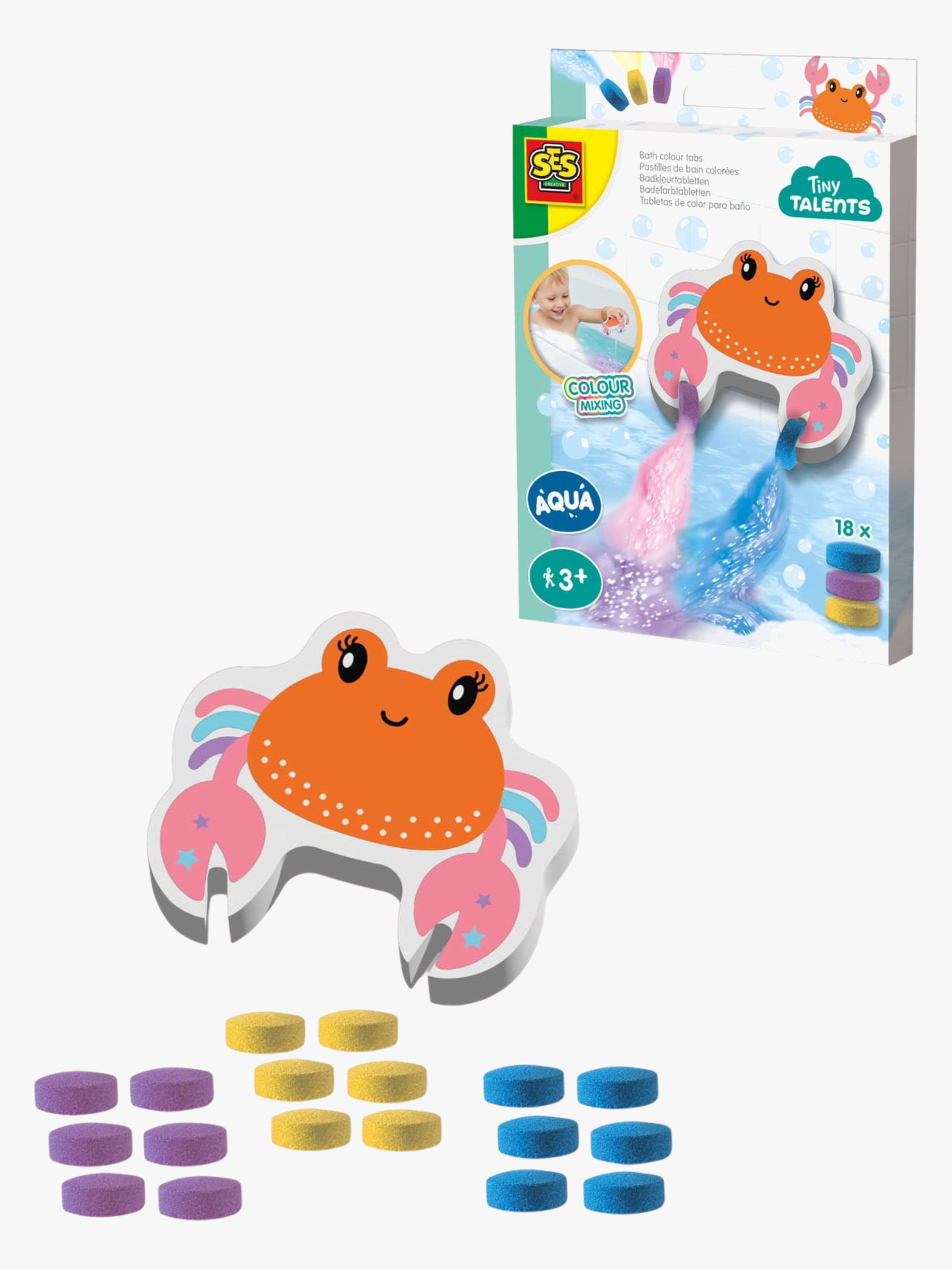 SES Creative Badespielzeug Krabbe mit Badefarben