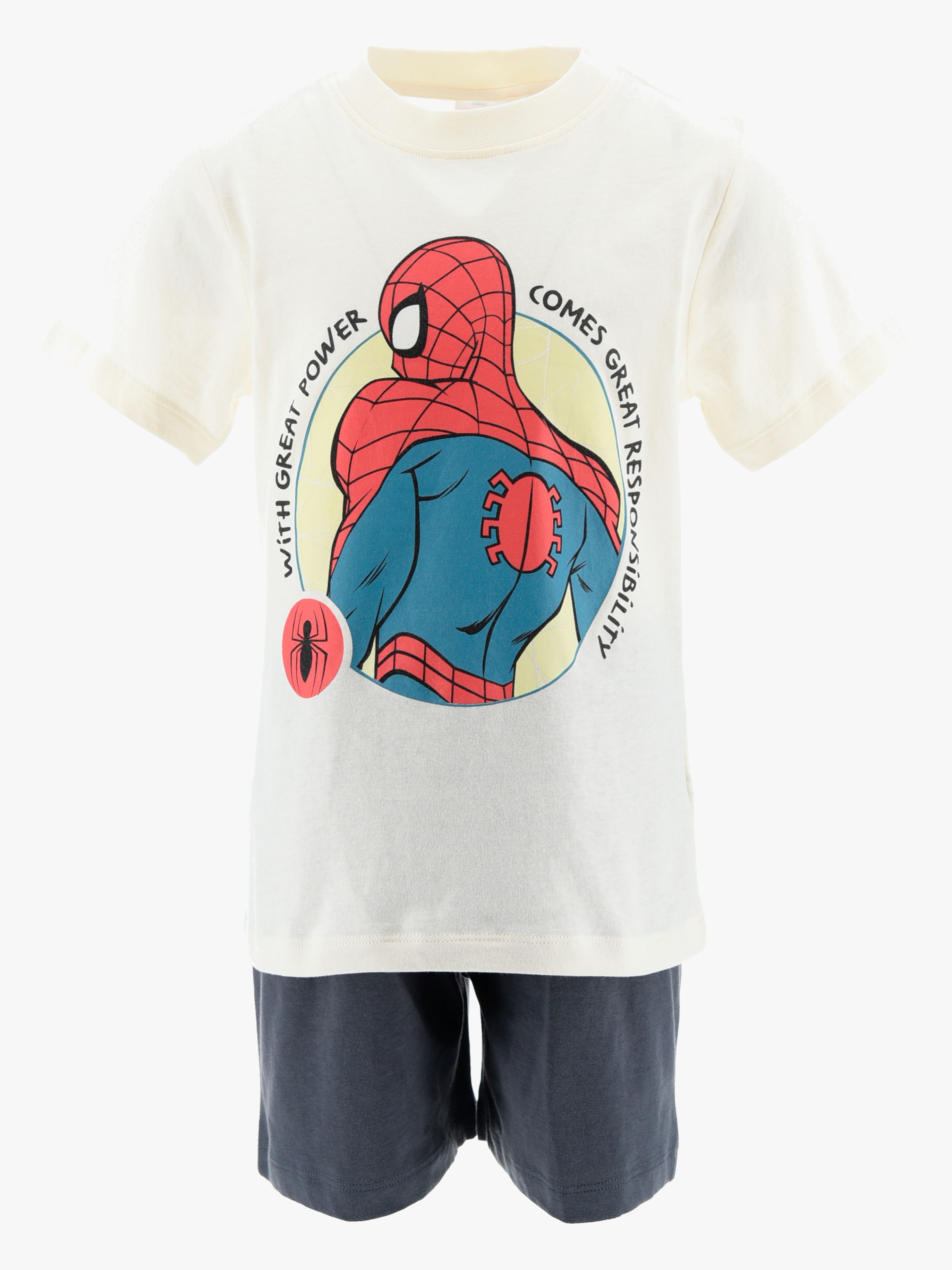 Marvel Spider-Man Pyjama, Weiß, 116-122