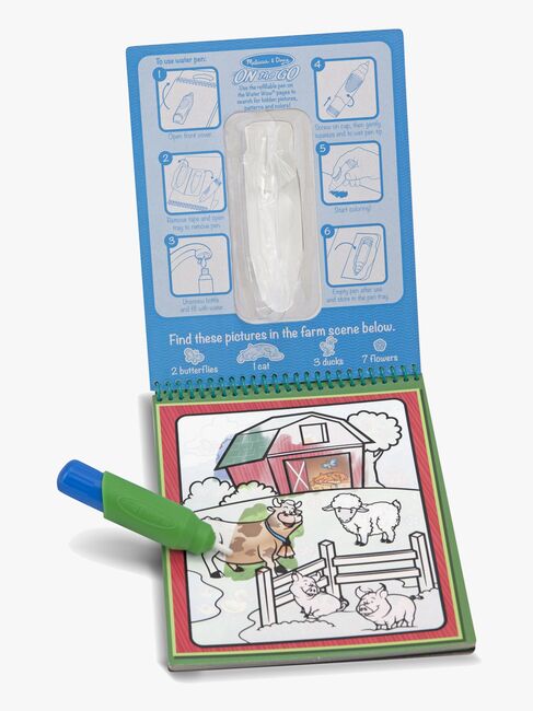 Melissa & Doug Water Wow! Malbuch Tiere