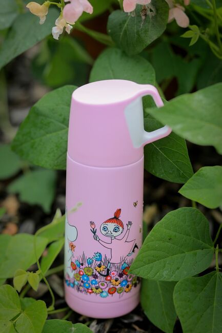 Mumin Wiese Isolierflasche 350ml, Rosa